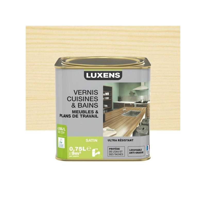  Vernis cuisine et bain luxens incolore satiné 0 75l LUXENS - Sanifer Tamatave