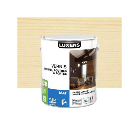  Vernis poutre et lambris luxens incolore mat 2 5l LUXENS - Sanifer Tamatave