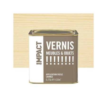  Vernis meuble et objets impact incolore mat 0 75l IMPACT - Sanifer Tamatave