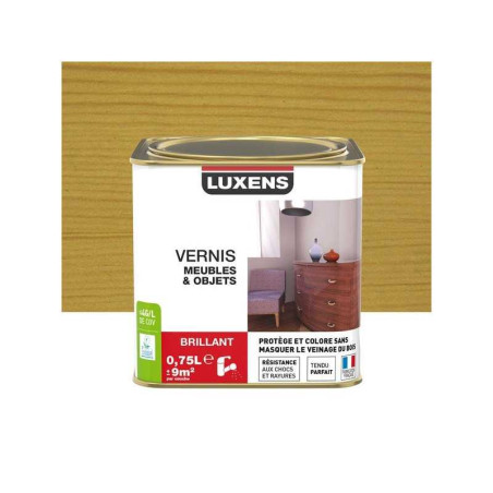  Vernis meuble et objets chêne clair brillant 075l LUXENS - Sanifer Tamatave