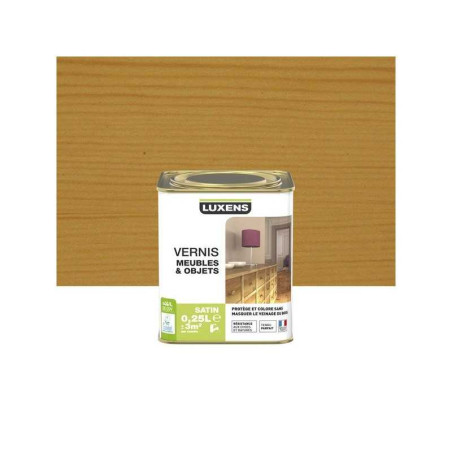  Vernis meuble et objets chêne doré satiné 0 25l LUXENS - Sanifer Tamatave