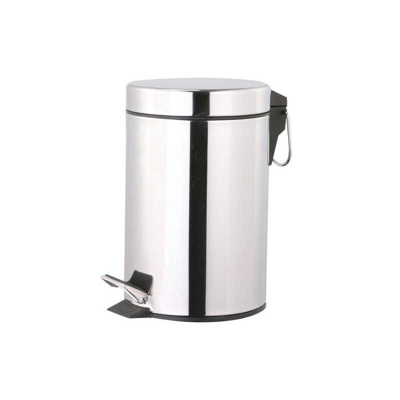  Poubelle de salle de bains 5 l chrome urban Sensea  - Sanifer Tamatave