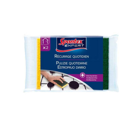  Lot de 2 éponges à récurer spontex expert  - Sanifer Tamatave