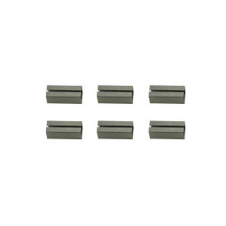  Lot de 6 fourreaux acier zingué l 2 x l 0 8  - Sanifer Tamatave