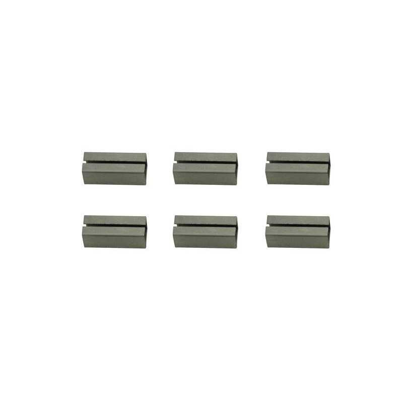  Lot de 6 fourreaux acier zingué l 2 x l 0 8  - Sanifer Tamatave