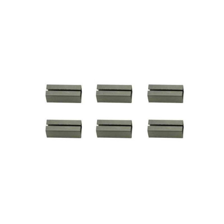  Lot de 6 fourreaux acier zingué l 2 x l 0 8  - Sanifer Tamatave