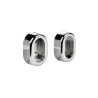  Lot de 2 support de barre de penderie d30 x 15 mm ovale chrome 28 95 m  - Sanifer Tamatave