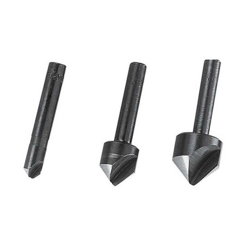  Lot de 3 fraises tige diamètre 6-12-16 mm  Wolfcraft  - Sanifer Tamatave