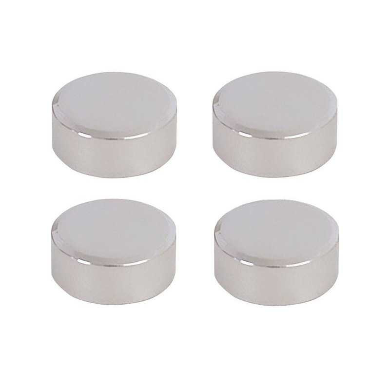  Jeu de 4 fixations miroirs rondes chromées  - Sanifer Tamatave