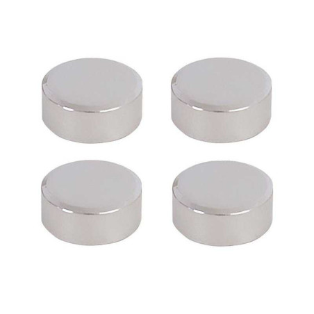  Jeu de 4 fixations miroirs rondes chromées  - Sanifer Tamatave