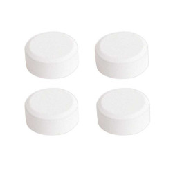  Jeu de 4 fixations miroirs rondes blanches  - Sanifer Tamatave