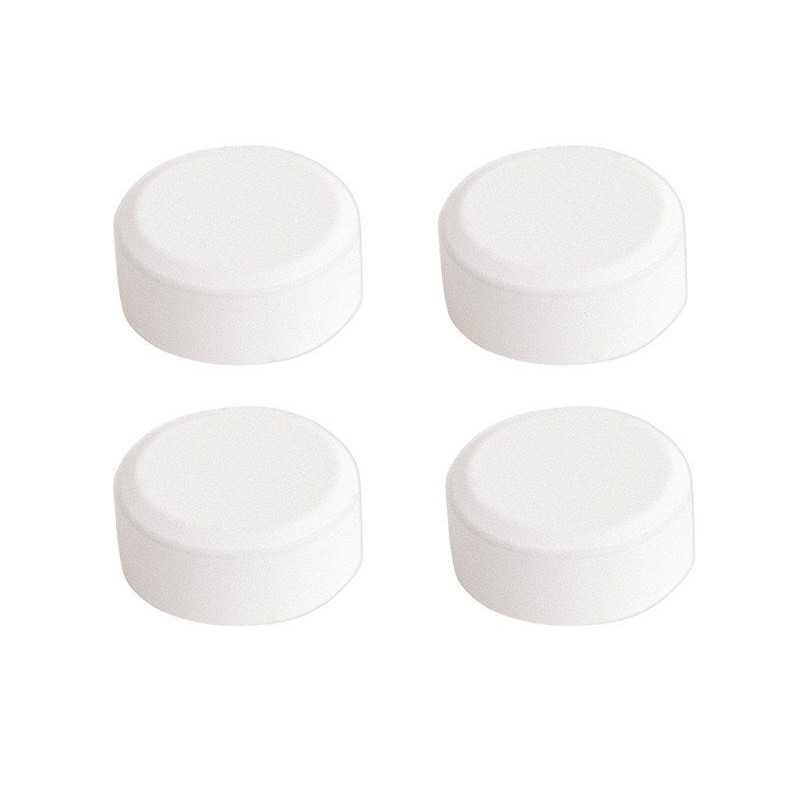  Jeu de 4 fixations miroirs rondes blanches  - Sanifer Tamatave