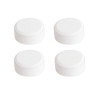  Jeu de 4 fixations miroirs rondes blanches  - Sanifer Tamatave