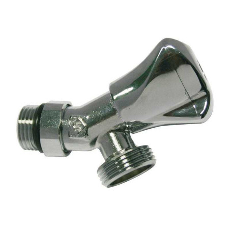  Robinet d'arrêt orientable auto-étanche à clapet mâle - mâle 15 x 21 mm 20 x 27  - Sanifer Tamatave
