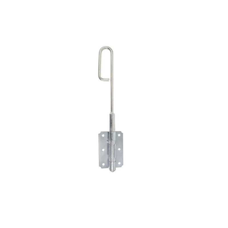 Verrou baïonnette acier zingué h 500 x l 60 x p 20 mm  - Sanifer Tamatave