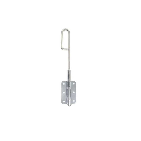 Verrou baïonnette acier zingué h 500 x l 60 x p 20 mm  - Sanifer Tamatave