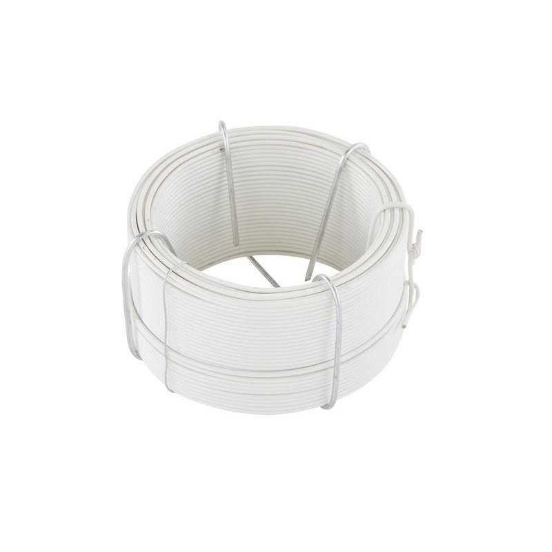  Fil métal plastique blanc diamètre 1.4 mm l 30 m  Standers  - Sanifer Tamatave