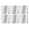  Set de 6 miroirs carrés 10x10cm  - Sanifer Tamatave