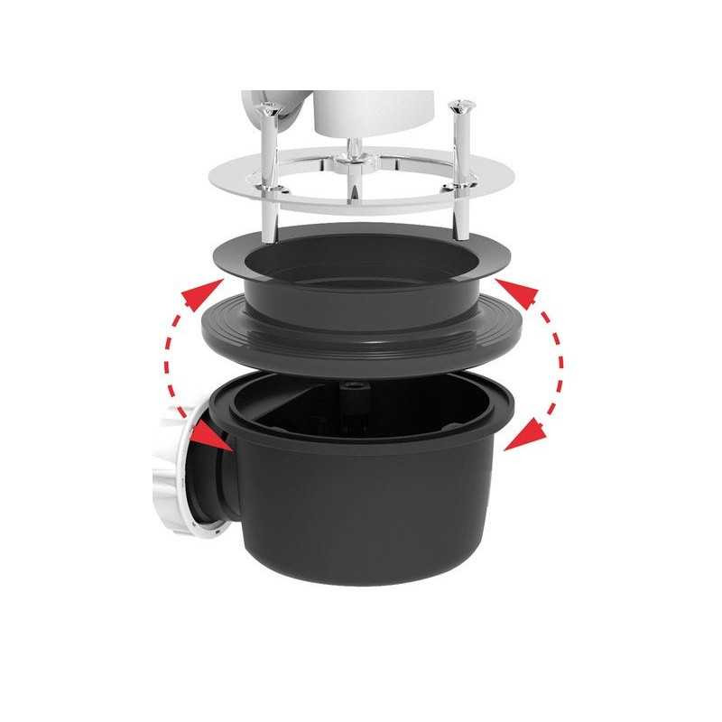  Bonde douche plate diamètre  90 mm  - Sanifer Tamatave
