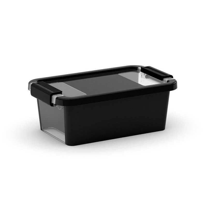 Boîte kis en plastique noir l 16 x p 26 5 x h 10 cm  - Sanifer Tamatave