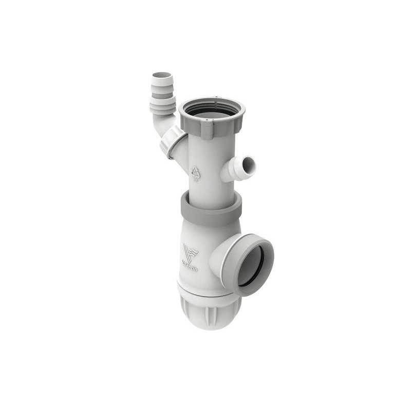  Siphon évier bi-matiã¨re-joint intégré + prisesconnectic  - Sanifer Tamatave