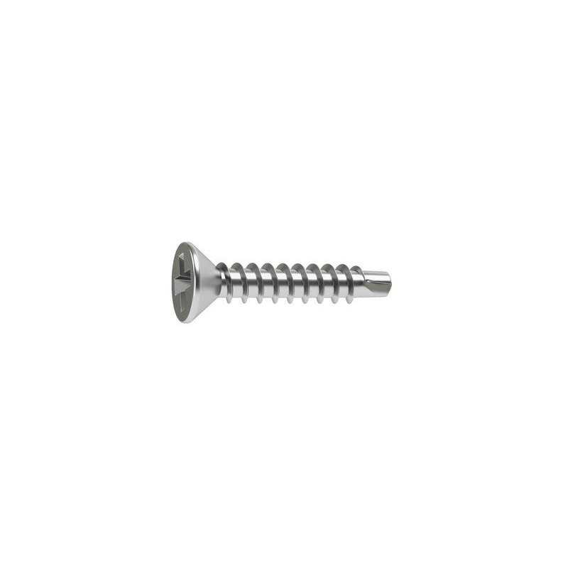  Lot de 100 vis autoperceuse acier tête fraisée phillips x l.25 mm Standers  - Sanifer Tamatave
