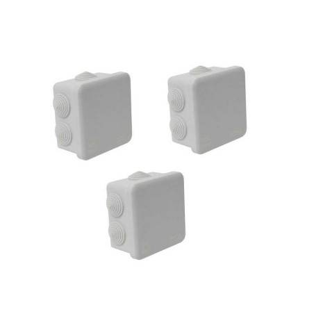 Lot de 3 boîtes de dérivation étanche en saillie debflex 5 entrées - Sanifer Tamatave