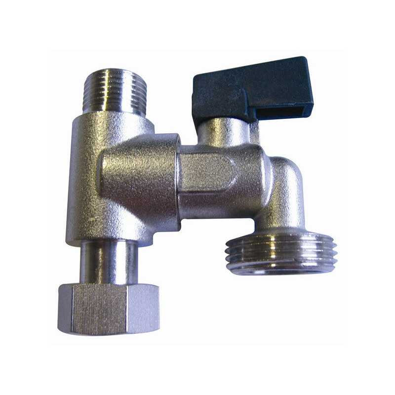 Té de repiquage avec robinet de machine laver 1-4 de tour mã¢le-femelle 12x17mm  - Sanifer Tamatave