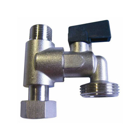 Té de repiquage avec robinet de machine laver 1-4 de tour mã¢le-femelle 12x17mm  - Sanifer Tamatave