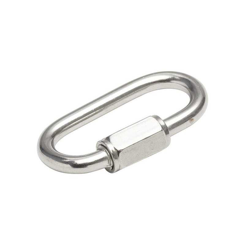  Maillon rapide en inox l.37.5 x l.11.5 x ep.4 mm Standers  - Sanifer Tamatave