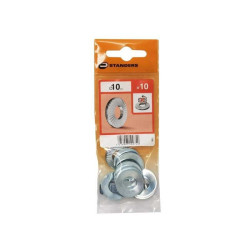 Lot de 10 rondelles en acier carbone zingué diamètre 10 2 mm STANDERS - Sanifer Tamatave