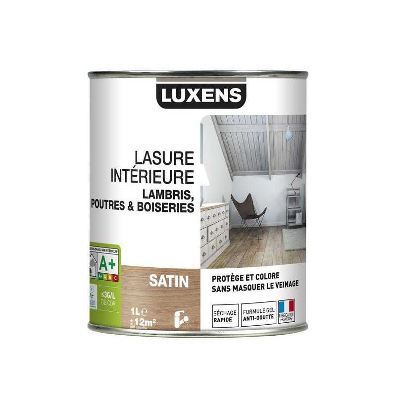  Lasure intérieure poutre et lambris blanc 1 l LUXENS - Sanifer Tamatave