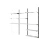  Crémaillère double acier h 200 cm entraxe 50 mm  - Sanifer Tamatave
