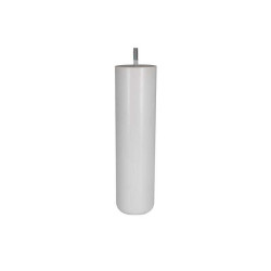  Pied lit - sommier cylindrique fixe h?tre laqu? Blanc  - Sanifer Tamatave