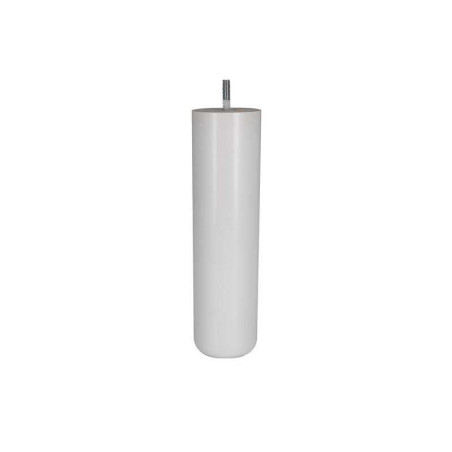  Pied lit - sommier cylindrique fixe h?tre laqu? Blanc  - Sanifer Tamatave