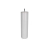  Pied lit - sommier cylindrique fixe h?tre laqu? Blanc  - Sanifer Tamatave