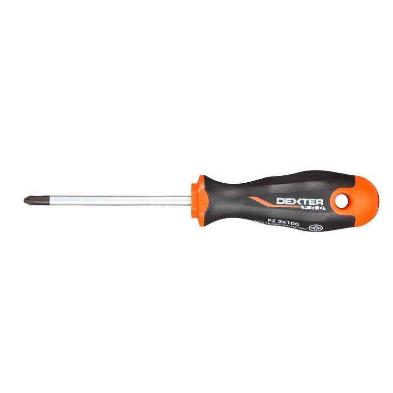  Tournevis cruciforme pozidriv pz2 l.100 mm pro Dexter  - Sanifer Tamatave