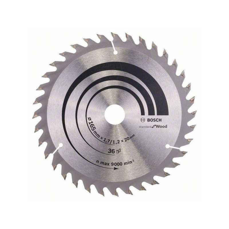  Lame de bois coupe fine et nette scie circulaire 165 mm 36 dents BOSCH - Sanifer Tamatave