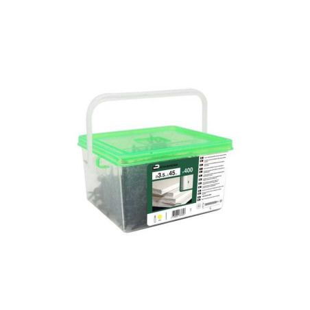 Lot de 400 vis acier t?te de trompette phillips diamètre 3.5 mm x l.45 mm Standers  - Sanifer Tamatave