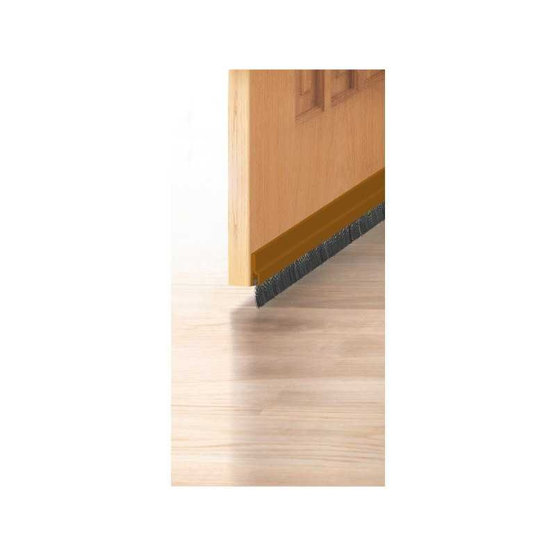  Bas de porte adhésif brosse axton l  100 cm marron  - Sanifer Tamatave