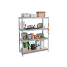  Etagère métal gris anthracite peint spaceo spaceo 4 tablettes l 150xh 190xp 60  - Sanifer Tamatave