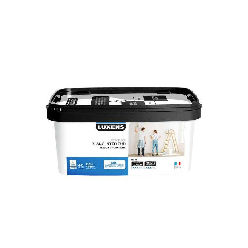  Peinture mur luxens rafraichir blanc mat 2 5 l  - Sanifer Tamatave