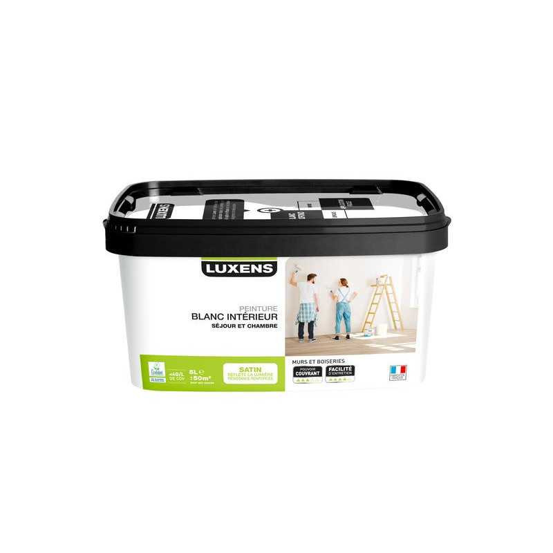  Peinture mur et boiserie luxens rafraichir blanc satiné 5 l  - Sanifer Tamatave