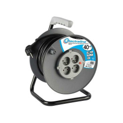  Enrouleur de câble électrique bricolage avec terre l  40 m ho5vvf 3g1 5 noir LEXMAN - Sanifer Tamatave
