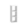 Etagère cube décoratif 3 cases blanc h 104 9 x l 36 x p 31 cm  - Sanifer Tamatave