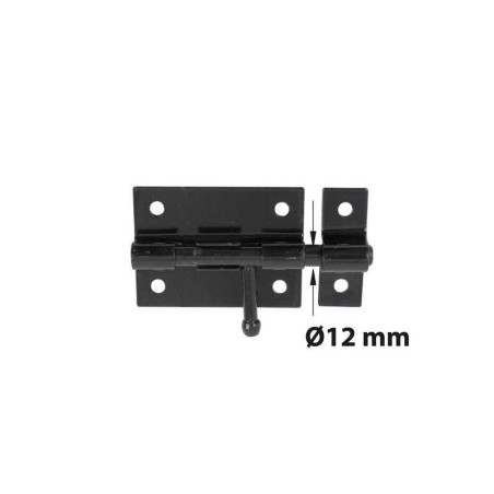 Verrou à levier verrou de box + gauche diamètre 12 mm afbat acier peint noir  - Sanifer Tamatave