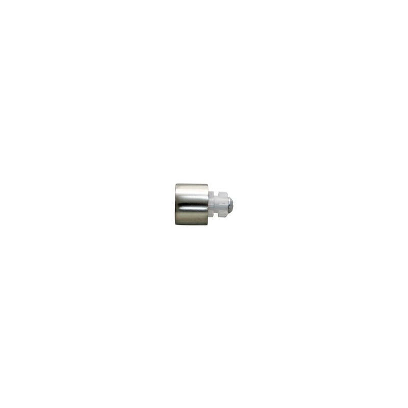  Lot de 2 embouts kali  grise - argent satiné pour tringle ? Rideau diam Inspire  - Sanifer Tamatave