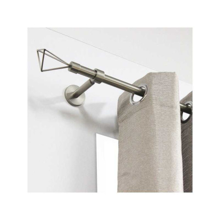  Lot de 2 embouts grise - argent clair pour tringle à rideau diamètre 20 mm  - Sanifer Tamatave