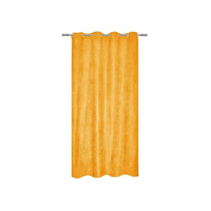  Rideau tamisant newmanchester su?dine jaune l 140 x h 280 cm  - Sanifer Tamatave