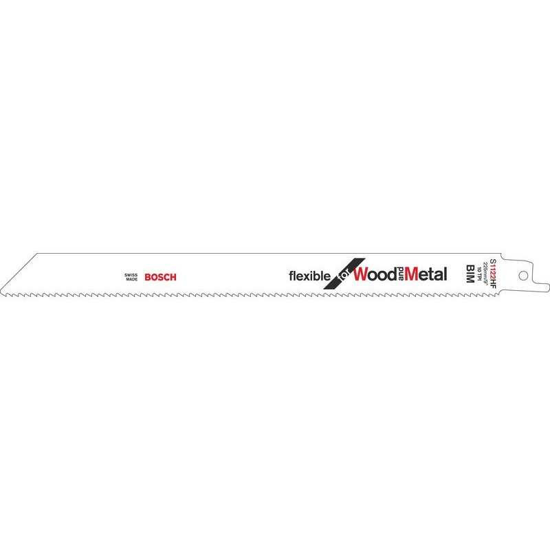  Lot de 2 lames coupe multi-matériau s1122hf pour scie sabre ou égoïne BOSCH - Sanifer Tamatave